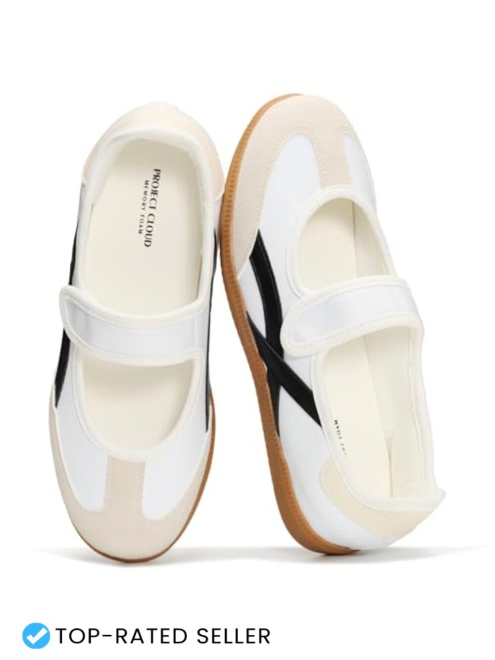 Mary Jane Shoes Women Comfortable Fashion Sneakers Memory Foam Slip On
